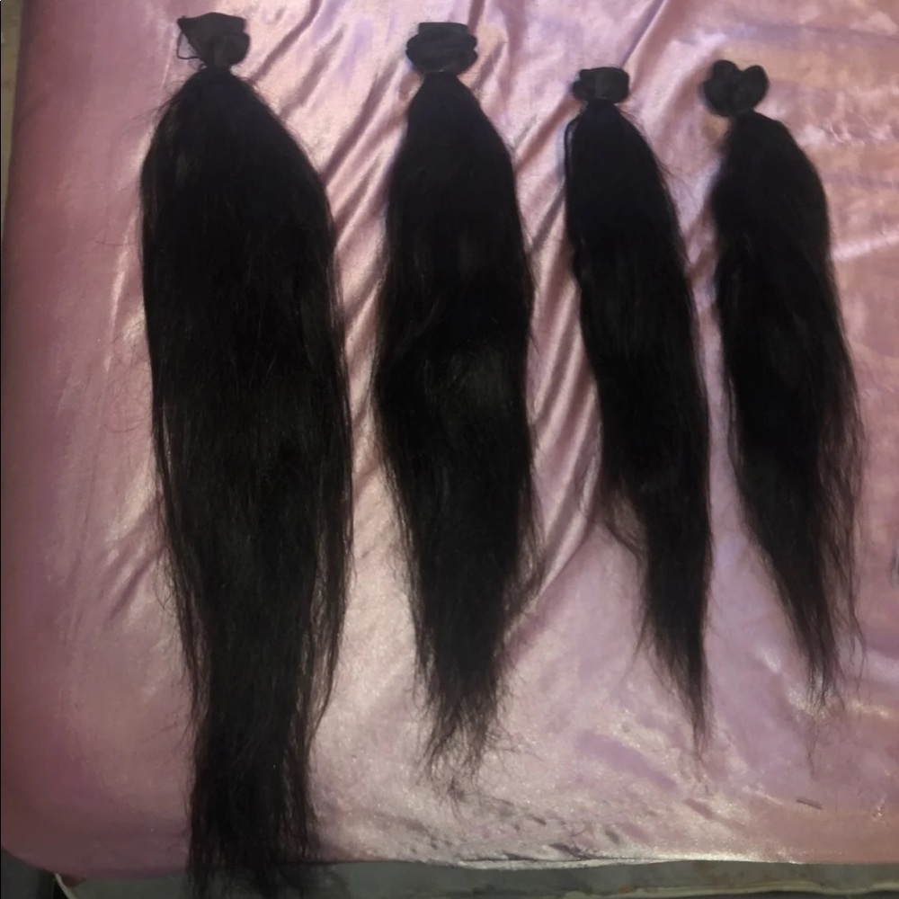 100% virgin human hair 18/20/22